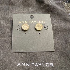 Ann Taylor round rhinestone earrings